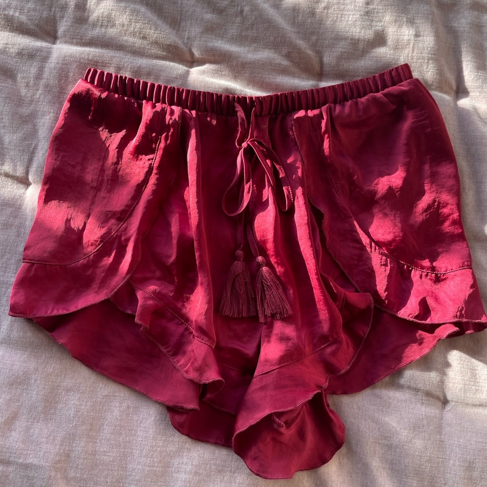 FP Burgundy Sleep Shorts